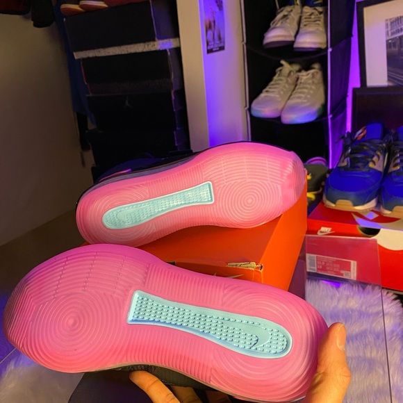 🆕 - Nike ✔️Air Force Max - Black/Pink - M 8.5/10 - Picture 7 of 8